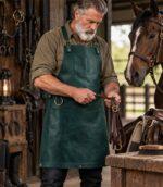 The Riding of Yorkshire Full Grain Green Apron - Image 6