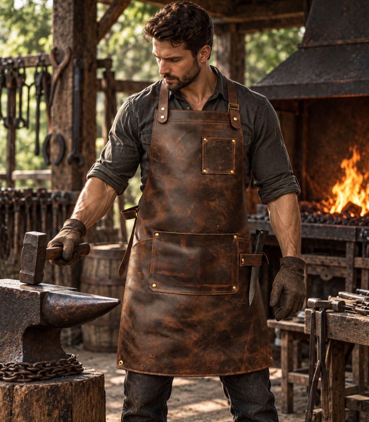IronGuard BlackSmith Leather Apron - Image 6