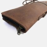Scoped Leather Rifle Case Distressed Brown - Image 2