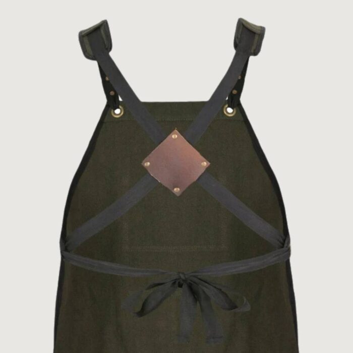 The Olive Green Canvas Apron - Image 4
