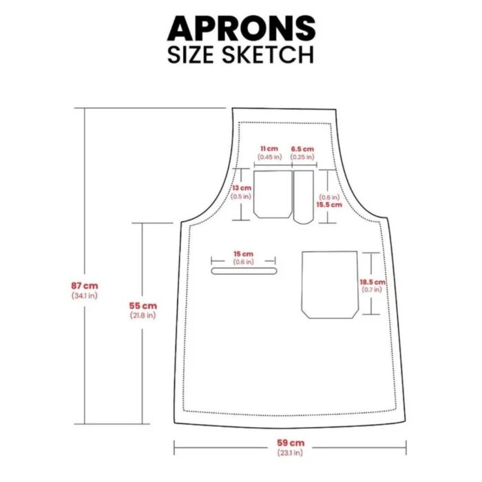 The Norfolk Leather Brown Canvas Butcher Apron - Image 6