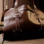 Full Grain Leather Wood Log Carrier - Image 2