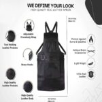 The Riding of Yorkshire Full Grain Black Apron - Image 5