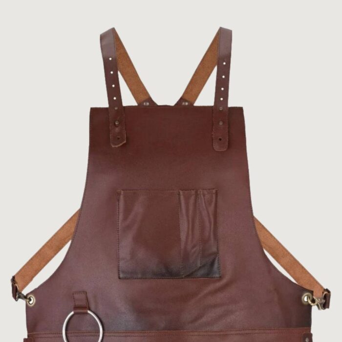 The Riding of Yorkshire Full Grain Tan Brown Apron - Image 3