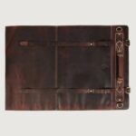 Walnut Brown Classic Leather Chef Knife Roll – 10 Slots - Image 2