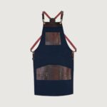 The Bedfordshire Canvas Blue Apron - Image 2