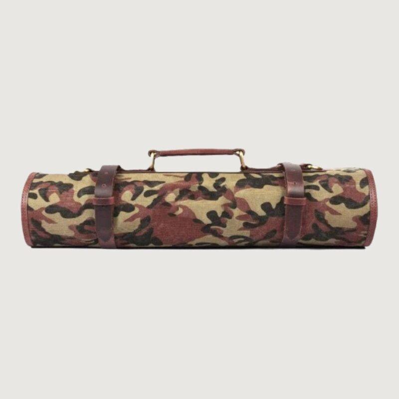 Zakara Camo Canvas & Leather Knife Roll