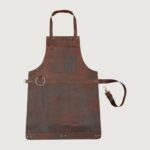 The Bristol Dark Brown Full Grain Leather Apron - Image 3