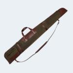 Brass Zippers Waxed Canvas Shotgun Case