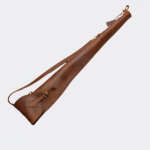 Slim-Fit Leather Shotgun Case with Brass Hardware - Hunting Sleeve