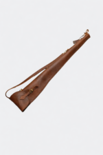 Slim-Fit Leather Shotgun Case with Brass Hardware – Hunting Sleeve