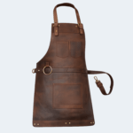 Artisan Dark Brown Full Grain Leather Apron