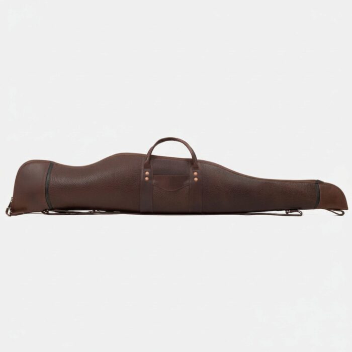 White Wing Leather Dark Brown Hunting Rifle Case - Image 2