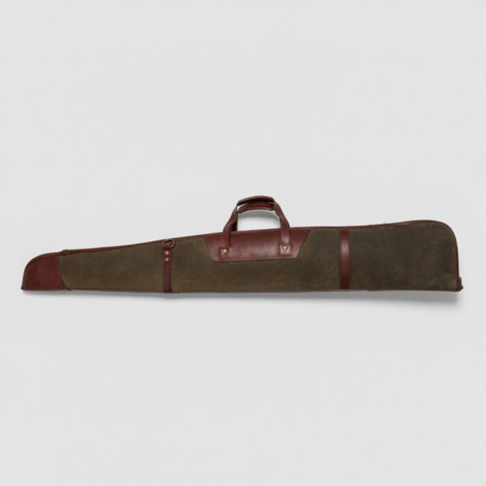 Brass Zippers Waxed Canvas Shotgun Case - Image 2