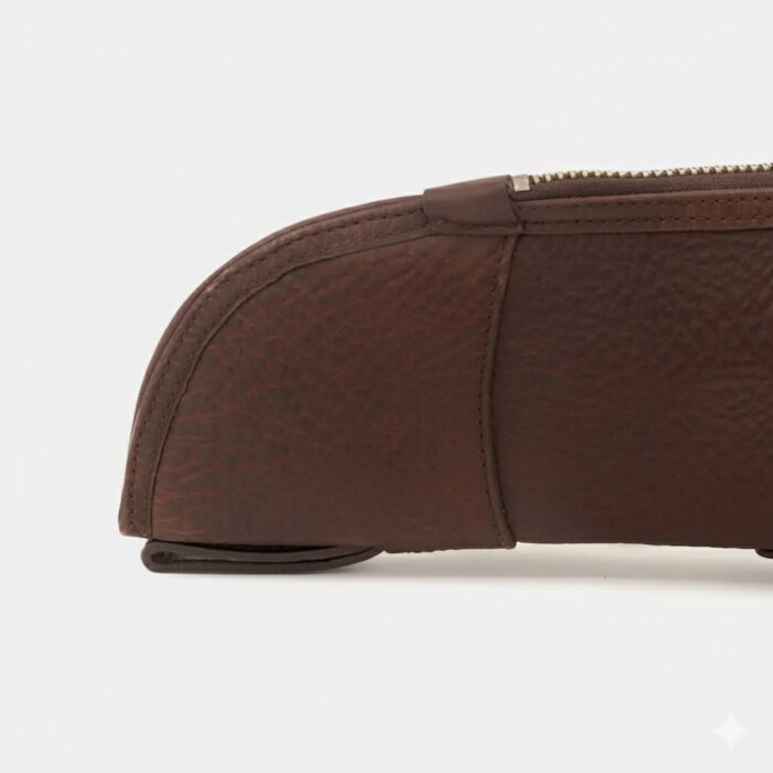 White Wing Leather Dark Brown Hunting Rifle Case - Image 5