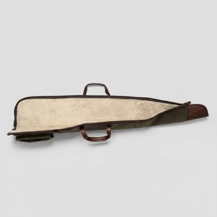 Brass Zippers Waxed Canvas Shotgun Case - Image 3