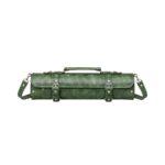 Genuine Leather Chef Knife Roll Bag with Rich Color
