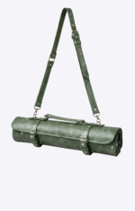 Genuine Leather Chef Knife Roll Bag with Rich Color
