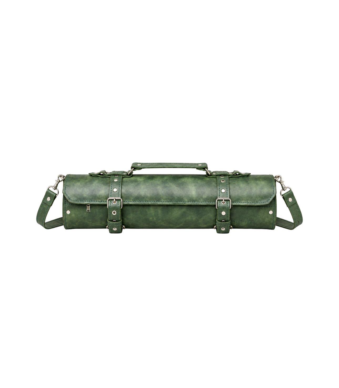Genuine Leather Chef Knife Roll Bag with Rich Color