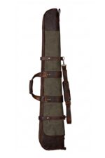 Canvas & Leather Scoped Takedown Rifle Case - Padded Hunting Sleeve - Image 7