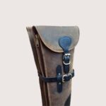 Vintage Distressed Leather Shotgun Slip Case - Padded Design - Image 3