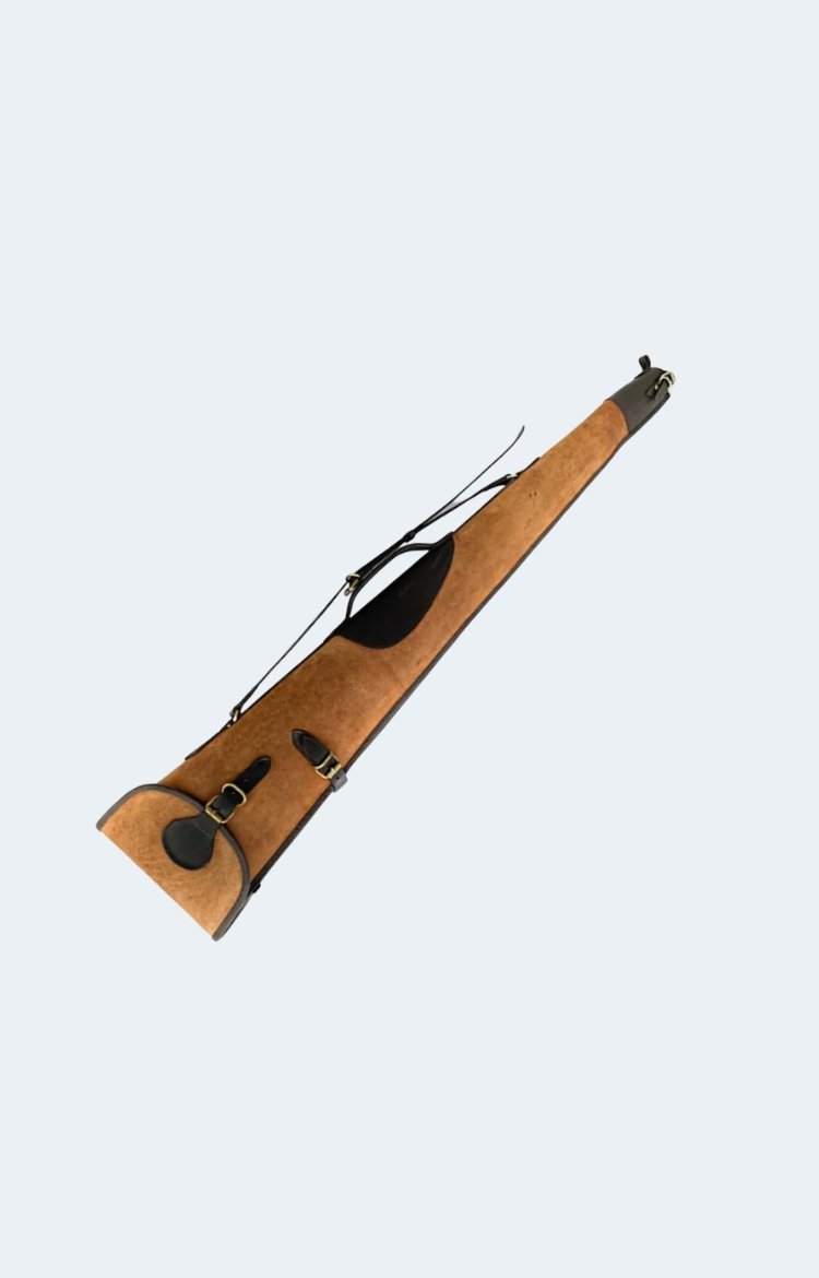 Leather Shotgun Slip Case Distressed Brown _ Gift for Hunters