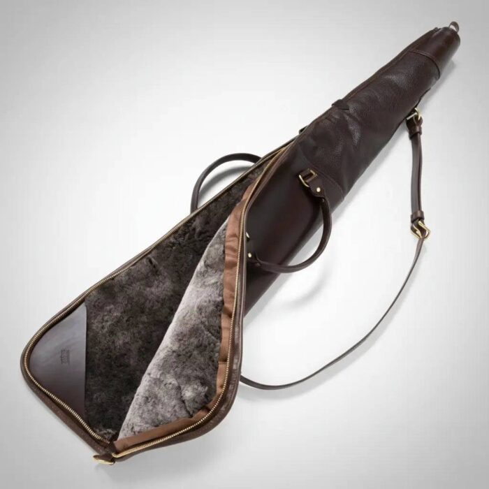 Leather Shotgun Case Dark Brown - Image 2