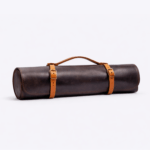Lightweight Dark Brown Leather Knife Roll for Chef