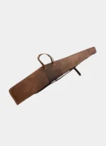 Scoped Leather Rifle Case Distressed Brown