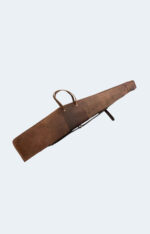Scoped Leather Rifle Case Distressed Brown