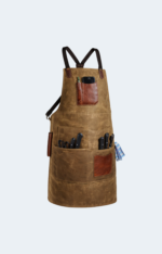 Turin Waxed Canvas Leather Pockets Apron