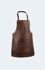 The Bristol Classic Dark Brown Full Grain Leather Apron