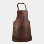 The Bristol Dark Brown Full Grain Leather Apron