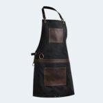 The Cornwall Black Canvas Crossbody Apron
