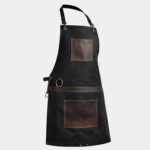The Cornwall Black Canvas Crossbody Apron