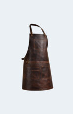 The Dorset Dark Brown Full Grain Leather Apron