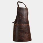 The Dorset Dark Brown Full Grain Leather Apron