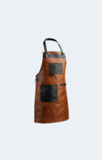 The Norfolk Leather Brown Canvas Butcher Apron