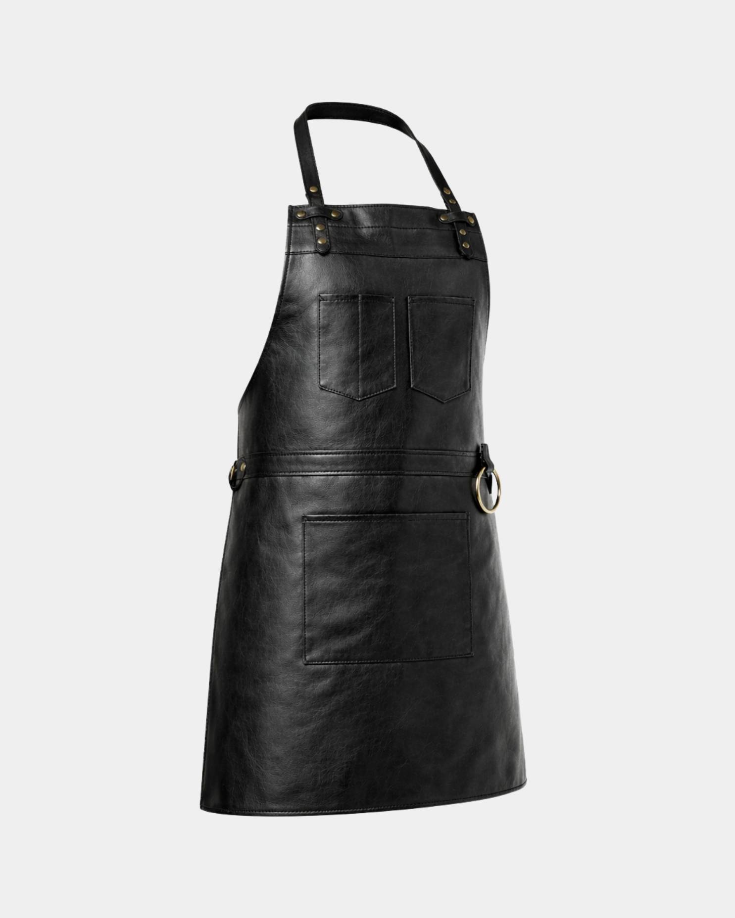The-Northumberland-Black-Leather-Apron.jpg The Northumberland Black Leather Apron - Image 1