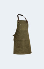 The Olive Vintage Green Canvas Apron