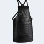 Front Pockets Yorkshire Full Grain Black Apron