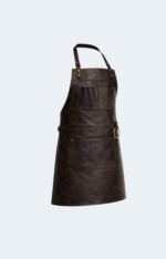 Front Pockets Yorkshire Full Grain Dark Brown Apron