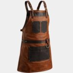 The West Midlands Brown Canvas Crossbody BBQ Apron
