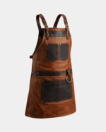 The West Midlands Brown Canvas Crossbody BBQ Apron