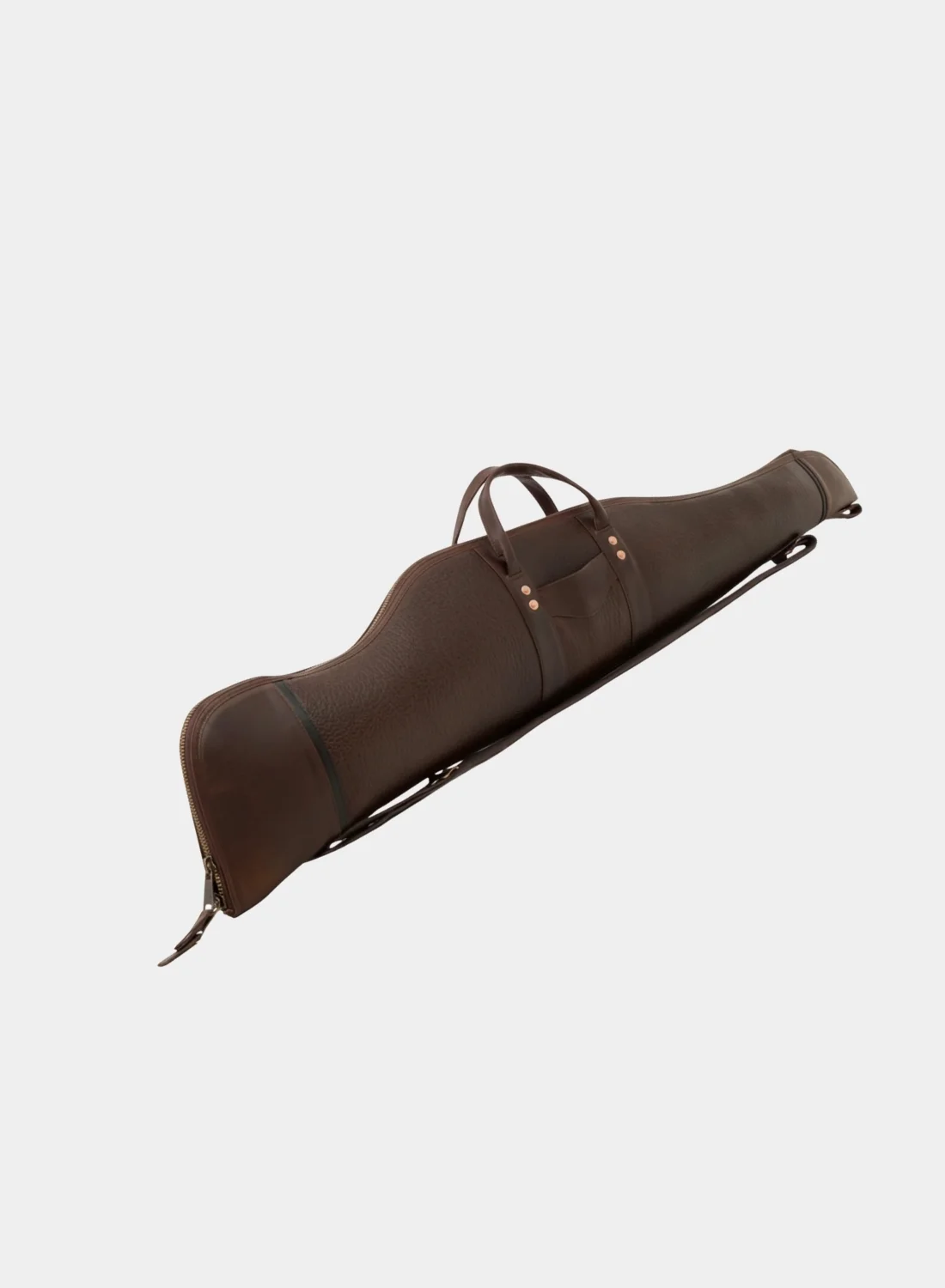White-Wing-Leather-Dark-Brown-Hunting-Rifle-Case.webp White Wing Leather Dark Brown Hunting Rifle Case - Image 1
