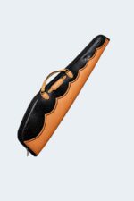 Embossed Elephant Print Leather Rifle Case - Padded Hunting Sleeve