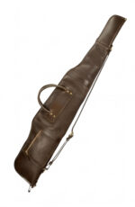Classic Brown Leather Rifle Case - Handcrafted Padded Sleeve - Image 5