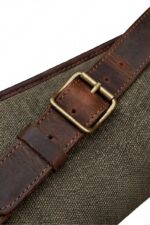 Canvas & Leather Scoped Takedown Rifle Case - Padded Hunting Sleeve - Image 4