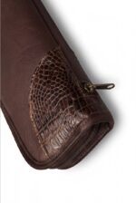 Premium Leather Scoped Rifle Case - 49” Padded Hunting Sleeve - Image 2