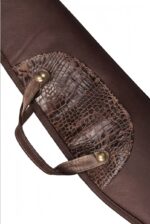 Premium Leather Scoped Rifle Case - 49” Padded Hunting Sleeve - Image 3